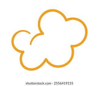 Cloud baby shower invitation scribble