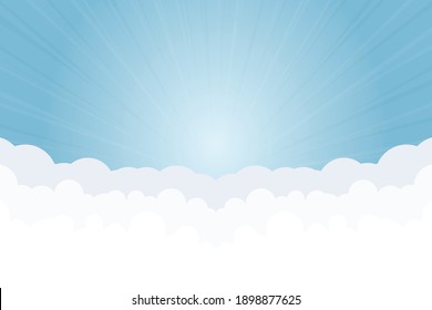 Cloud Background with Blue Sky PopUp