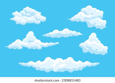 Cloud Background Design, Sky Landscape Illustration, Decoration Vector, Banners And Posters