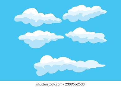 Cloud Background Design, Sky Landscape Illustration, Decoration Vector, Banners And Posters