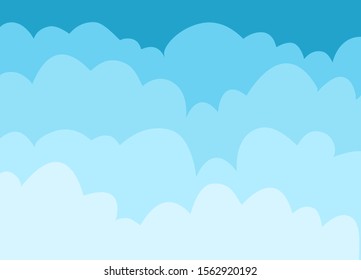 Cloud background Isolated Object. Vector illustration.