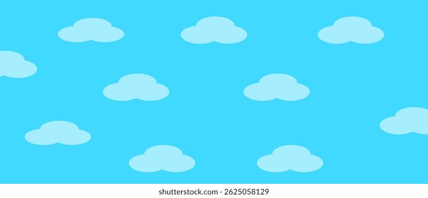 cloud background, on blue, background, clouds, design, 