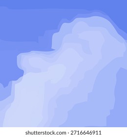 Fundo de nuvem em um céu azul. Céu azul e nuvens brancas em um estilo plano. Ilustração vetorial.