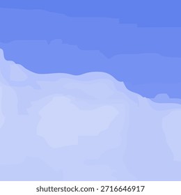 Fondo de la nube en un cielo azul. Cielo azul y nubes blancas en un estilo plano. Ilustración vectorial.
