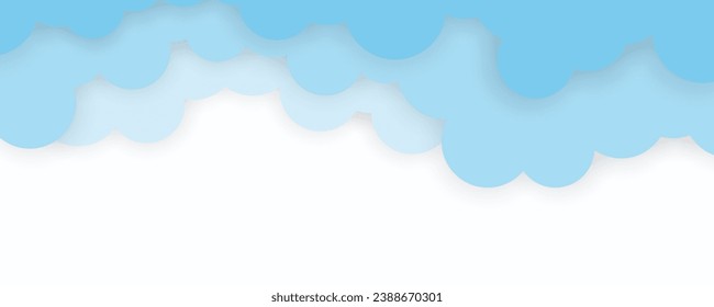 Cloud Hintergrund auf Papier-Schnitt