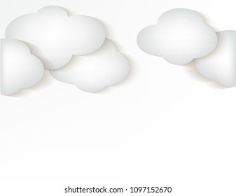 Cloud background with shadow