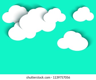 Cloud background with shadow