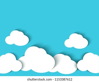 Cloud background with shadow