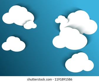 Cloud background with shadow