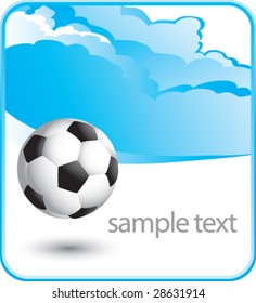 Wolkenhintergrund für Fußball