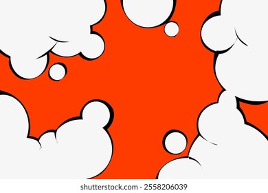 Cloud background is suitable for cartoons or comics