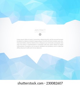 cloud background tech abstract conceptual vector modern background with triangle object pattern for design cloud background tech abstract line water conceptual scene digital glassware modern site blue
