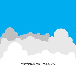 Cloud background Template vector ilustration