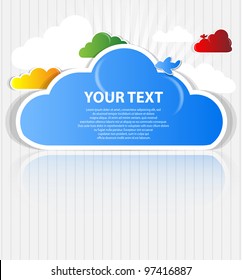 cloud background vector