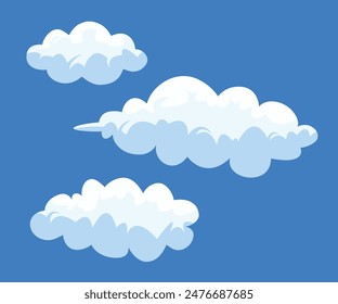 Cloud background, cloud vector, cloud icon design