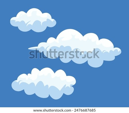 Cloud background, cloud vector, cloud icon design