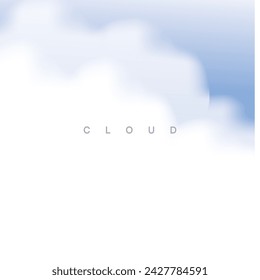 cloud background Vector icon illustration design template