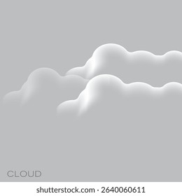 cloud background Vector icon illustration design template