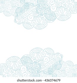 Cloud background. Vector illustration.