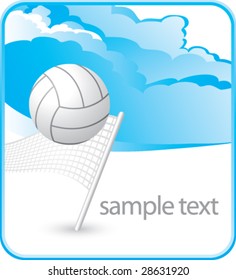 cloud background for volleyball