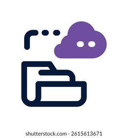 cloud backup dual tone icon. Sleek and modern vector icon for websites, mobile apps, marketing materials, and corporate design. Fully scalable and ready to use.