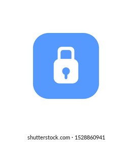 Cloud badge key padlock Security Icon Sign Logo