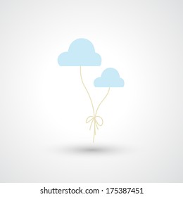 cloud balloon icon