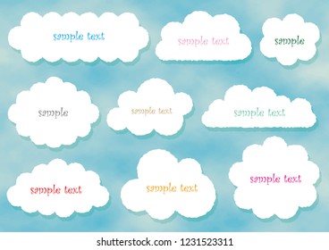 Cloud balloon set