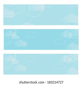 Cloud Banner Vector