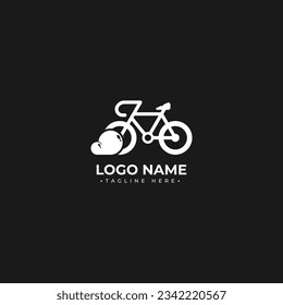 Cloud bicycle logo design illustration, you can use this logo for any sport and other.