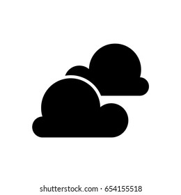 Cloud - Black Flat Icon