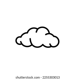 Cloud black line icon. Atmospheric phenomenon. Meteorology outline illustration