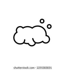 Cloud black line icon. Atmospheric phenomenon. Meteorology outline illustration