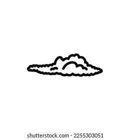 Cloud black line icon. Atmospheric phenomenon. Meteorology outline illustration