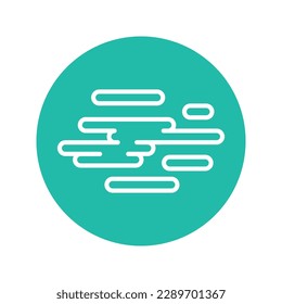 Cloud black line icon. Atmospheric phenomenon. Meteorology outline illustration