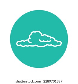 Cloud black line icon. Atmospheric phenomenon. Meteorology outline illustration