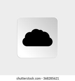 cloud  - black vector icon