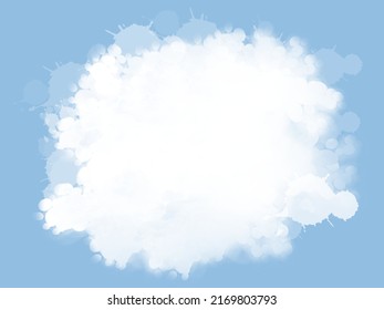 Vector de fondo abstracto de cielo en nube y azul	