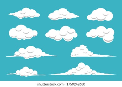 Nube con ilustración vectorial de cielo azul