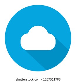  Cloud blue vector icon illustration