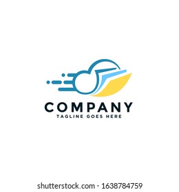 Cloud Book Logo for Online Education, Library and Book Store Design Illustration