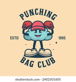 Cloud Boxing Logo Vintage and Retro