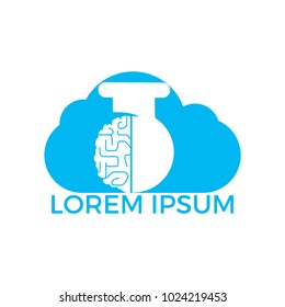 Cloud Brain lab logo design.