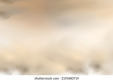 A cloud of brown dust and sand with particles of flying dry sand and dirt.Trace on a dusty road or highway from a car.Clubs of dark smoke.Realistic illustration on a transparent background.