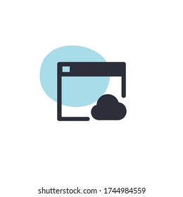 Cloud Browsing - Modern Icon (Pictogram)