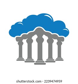 cloud building space forum market logo