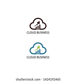 Cloud Business logo, icon for your company- Vector