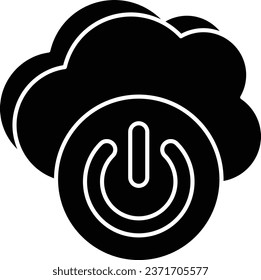 cloud button glyph icons design style