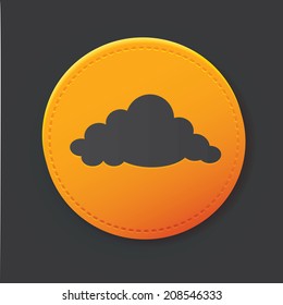 Cloud button,clean vector