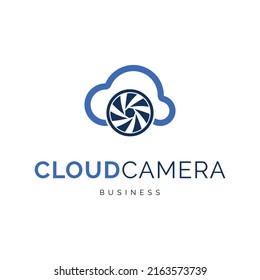 Inspiración en el diseño del logotipo del icono de la cámara en la nube